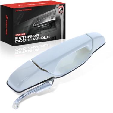 Imagem de A-Premium Maçaneta externa pintada com motorista traseiro compatível com Chevrolet Silverado 1500 2007-2013, Tahoe, Avalanche, Suburban 2500 e GMC Sierra 3500 HD, Yukon & Cadillac ESV, Olympic White
