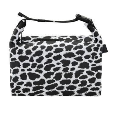 Imagem de STAYTOP Linda lancheira com estampa de leopardo com fivela de alça, lancheira isolada para meninos e meninas, lancheira térmica para trabalho escolar