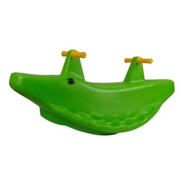 Imagem de Gangorra Dupla Infantil Jacaré - Play Brinquedo (verde)
