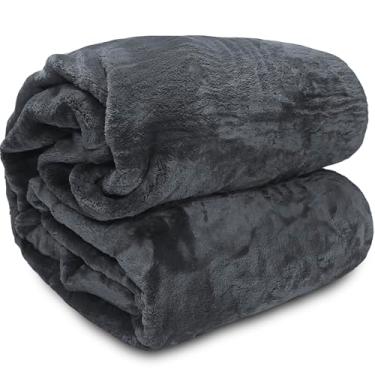 Imagem de Cobertor Corttex Super Soft Alta Gramatura 500g Manta Microfibra Poliéster Toque Seda Macio Grosso Pesado (Cinza Chumbo, Queen Size)