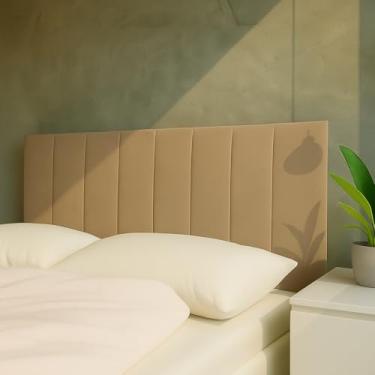 Imagem de Kit 10 Cabeceiras de Cama Box Casal Modulada 45x20cm Retangular - VÁRIOS TAMANHOS(BEGE ESCURO,7)