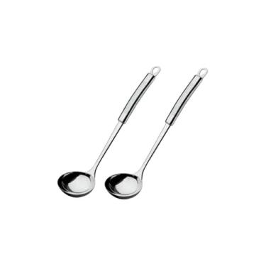 Imagem de Concha para Feijão Sopas Molho Caldo Cremes, Aço Inox, 23x7 cm, Servir