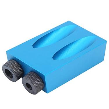 Imagem de LiebeWH Tamanho Pequeno, Fácil de Transportar, Localizador de Furo Oblíquo de 15 Graus Feito de Alumínio, Ajuste Brocas de 6/8/10 Mm, Crie ou Repare Juntas de Madeira Com Grampos F ou C, Furo de Bolso