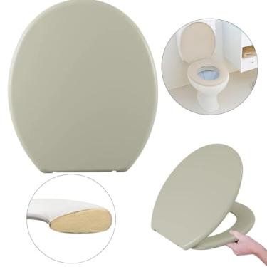 Imagem de Assento Vaso Sanitário Tampa Oval Almofadado | Astra - Bege
