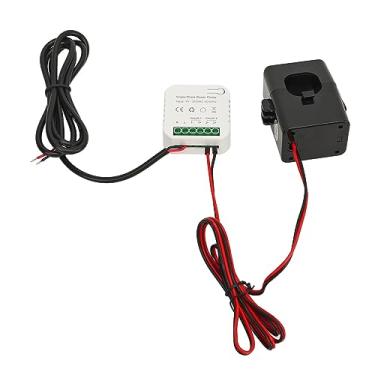 Imagem de LiebeWH Monitor de Energia Residencial Inteligente, Braçadeira CT 200A de Uso Em Tempo Real para, AC 90-250V, Monitoramento de Energia Solar e de Rede, Rastreador de Consumo Remoto, Temporizador de