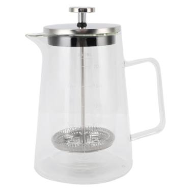 Imagem de Tnfeeon Cafeteira Francesa 650ml, Parede Dupla de Vidro Com Alto Teor de Borosilicato, Cafeteira de 24 Onças Com Bico Em V e Alça de para Prensa para Uso Em Escritório Doméstico