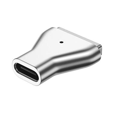 Imagem de ZEZEFUFU Adaptador adaptador fêmea de interface magnética tipo C para Magsafe2 adaptador de alimentação USB-C para carregador Macbook Air/Pro