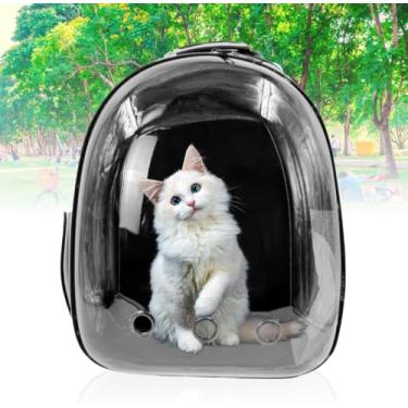 Imagem de Mochila Pet Visão Panorâmica Gato Cachorro Cão Passeios Astronauta Cor:Azul (STO1959AZ)