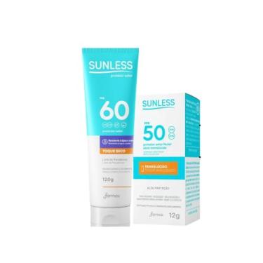 Imagem de kit Protetor Solar Facial Bastão Translúcido + Protetor Solar Corporal FPS 60 120g