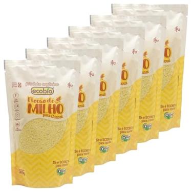 Imagem de 6 x Flocão de Milho Orgânico para Cuscuz 250g - Ecobio