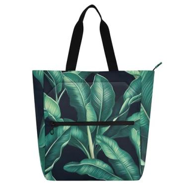 Imagem de GAIGEO Bolsa para livros para crianças e mulheres, com zíper, escola, trabalho, estampa floral, bolsa média para professores, adolescentes e viagens