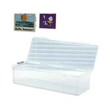 Imagem de Caixa Organizadora De Plástico Transparente Para 550+ Cartas De Jogo C