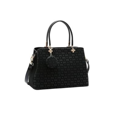 Imagem de Bolsa Estilo Atemporal Relevo Monograma Chenson - Preto 3485431