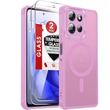 Imagem de LeYi Capa para Moto G-Power-2025: Capa 2025 Moto G Power [Mag-Safe Fit] com protetor de tela X2, fina, translúcida, toque suave e proteção de corpo inteiro Funda para Moto G Power 2025 presente