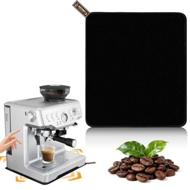 Imagem de Tapete deslizante para máquina de café expresso Breville 870XL, almofada deslizante antiderrapante de dupla face com alça para pendurar, limpa facilmente, protege a bancada da cozinha, tapete