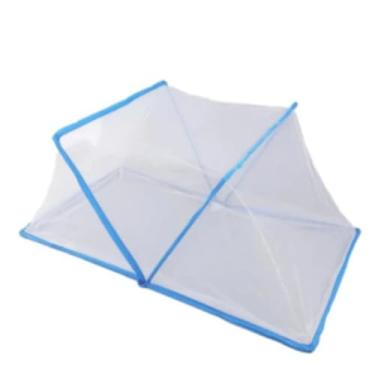 Imagem de Mosquiteiro de cama grande dobrável tipo tenda, protetor contra mosquitos, pernilongos e insetos para dormir com segurança e conforto