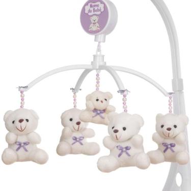 Imagem de Mobile Para Berço Musical Giratório Gravata Lilás - Le-Leão Artigos In
