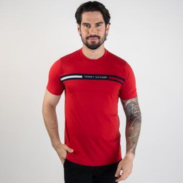 Imagem de Camiseta Tommy Hilfiger Global Stripe Bordado-Masculino