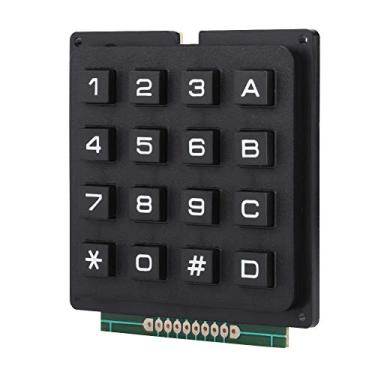 Imagem de Generic Módulo de Teclado de Botão 4x4 para Mcu Teclado Externo de Tamanho Pequeno para Microcontrolador Cor Abs para Entusiastas de Microcontrolador