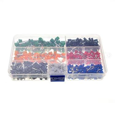 Imagem de 600 peças terminais de crimpagem conector de fio isolado extremidade pino cabo elétrico fio cobre crimpagem terminal kit AWG 22-10
