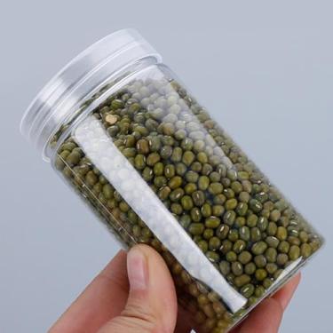 Imagem de Frascos redondos de plástico à prova de vazamentos de boca larga com tampas para armazenamento de viagens, maquiagem, produtos de beleza, cremes faciais, óleos, pomadas, pomadas, faça você mesmo