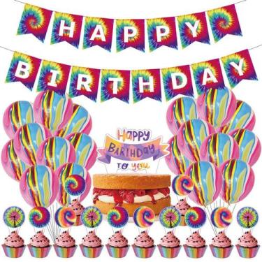 Imagem de Kit de balões Bandhnus Party: balões de látex, 32 unidades, coloridos 