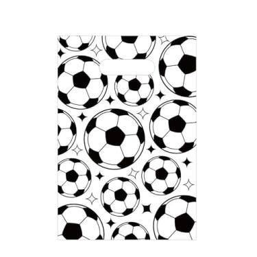 Imagem de Hooqict 50 peças de sacos de brindes de futebol, lembrancinhas de festa, sacos de presente de futebol com alça, lanche, guloseimas, doces, para crianças, meninos, homens, eventos esportivos