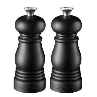Imagem de Moedores Pimenta e Sal 11 cm Preto Matte Black Le Creuset