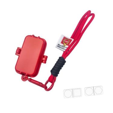 Imagem de predolo Estojo para giz de bilhar, porta-giz prático, acessórios para sinuca e bilhar para jogos ao ar livre, Vermelho