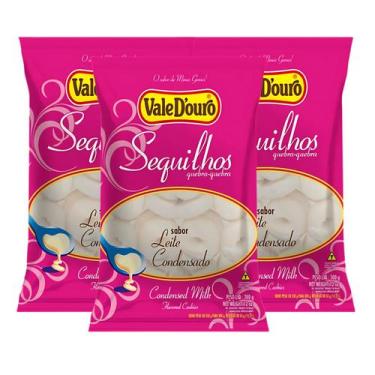 Imagem de Kit Sequilhos Leite Condensado Sem Glúten Vale D'Ouro - 3 Unidades 300