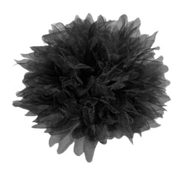 Imagem de Broche de flor de renda para mulheres: broches elegantes alfinetes de lapela tecido de organza para vestido terno cerimônia acessórios de roupas joias festa de casamento dança banquete 15 cm/5,9 pol