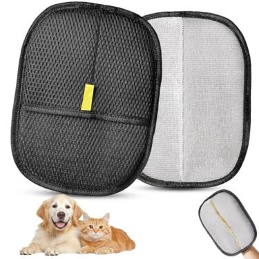 Imagem de Luvas de remoção de pelos de animais de estimação para gatos e cães, 1 luva de remoção de pelos eletrostática reutilizável, ferramenta de remoção de pelos de animais de estimação de forte adsorção