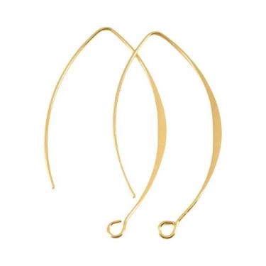 Imagem de Ganchos De Brinco Em Forma De V Hipoalergênicos De 45mm, 10 a 20 Peças