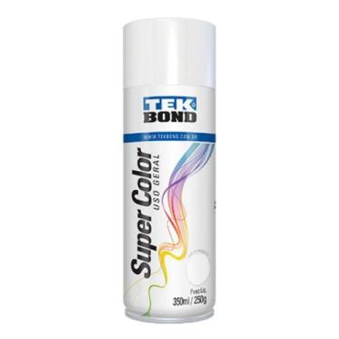 Imagem de Tinta Spray Super Color Uso Geral 350ml Branco Bril Tekbond