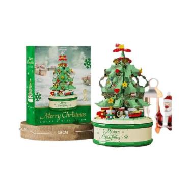 Imagem de Caixa De Música De Natal Brinquedo Árvore Blocos De Montar DIY Decoraç