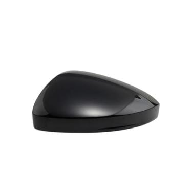 Imagem de Asa do carro porta lateral espelho capa tampa espelho retrovisor quadro lente de vidro luz sinal volta compatível com vw tiguan 2017 2018 2019 2020(Black left)