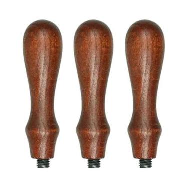 Imagem de Carimbo De Madeira Sólida Com Cabo De Laca De Pau-Rosa Selado Com Cera