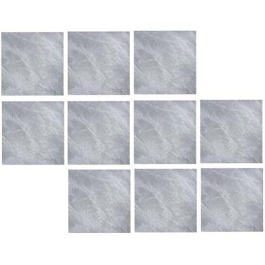 Imagem de Piso Vinilico Marmore Adesivo 10 uni Antiderrapante Impermeavel Autoco