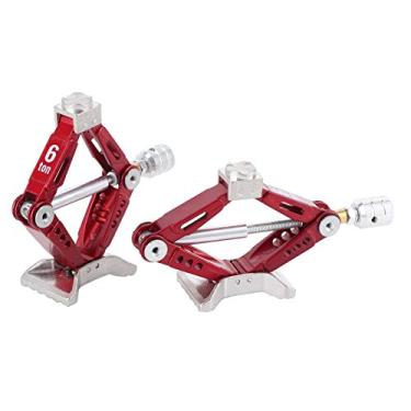 Imagem de SPYMINNPOO Macaco de Elevação RC de Metal Ajustável para Carro RC 1/10, Macaco de Losango Universal Vermelho para Manutenção e Decoração de Carro Com Controle Remoto, de Tesoura de 2 Peças para