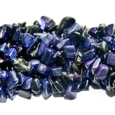 Imagem de Fio Pedra Estrela Cascalho Rolada Natural Extra Furado 90cm - Cristais