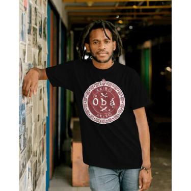 Imagem de Camiseta Obá - Algodão - Saravando Acessórios Religiosos, EXGG
