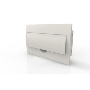 Imagem de Quadro de Distribuição Para 18 Disjuntores Din Embutir Branco - Enerbr