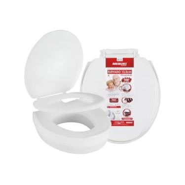 Imagem de Assento Elevado 7,5cm, Mebuki, Almofadado, Branca