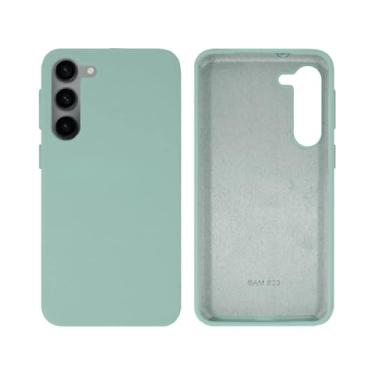Imagem de [GL CASES] Capa Samsung S24 Capinha Samsung S24 Case Aveludada Anti Impacto Reforçada Silicone Emborrachado Com Proteção De Câmera (Verde Água)