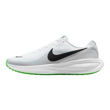 Imagem de Nike Tênis de corrida masculino Revolution 8 Road, Branco/preto-platina pura-azul geleira, 42