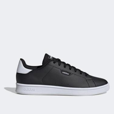 Imagem de Tênis Adidas Urban Court Masculino, Preto, Branco, 41
