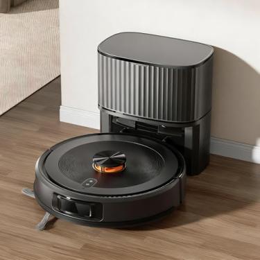 Imagem de Robo Aspirador Mapeamento Inteligente LDS 4500Pa Aspirador de Pó Robô, Robô Aspirador 6L Coleta Automática de Pó, Base Carregamento Bateria Automatico, Compatível com Alexa e Google, APP Controle
