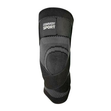 Imagem de Joelheira Convoy Sport Ortopédica de Compressão - Preto Único-Unissex