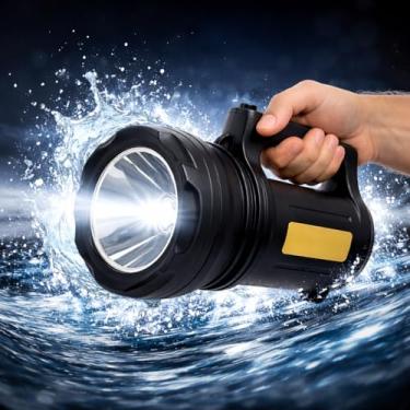 Imagem de Lanterna Holofote LED 30W Alta Potência Recarregável Pesca Trilha Camping TD-6000A Profissional Farolete Super Forte Longo Alcance Resistente água