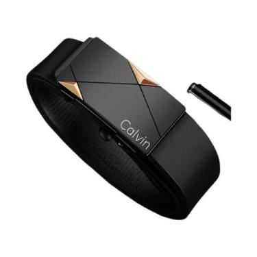 Imagem de Cinto Masculino De Couro PU Com Fivela Automática, Acessório De Cintur